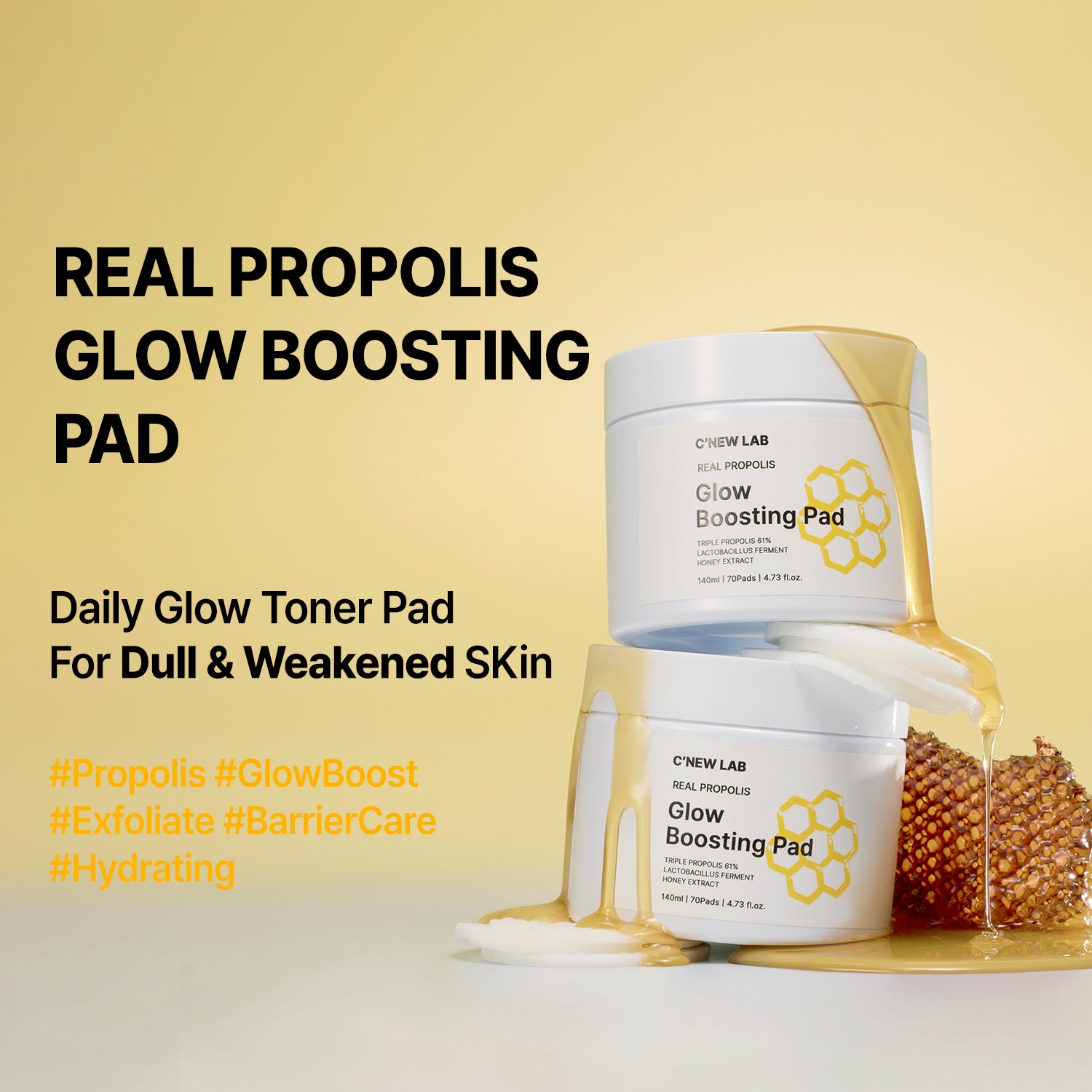 Real Propolis Glow Boosting Pad