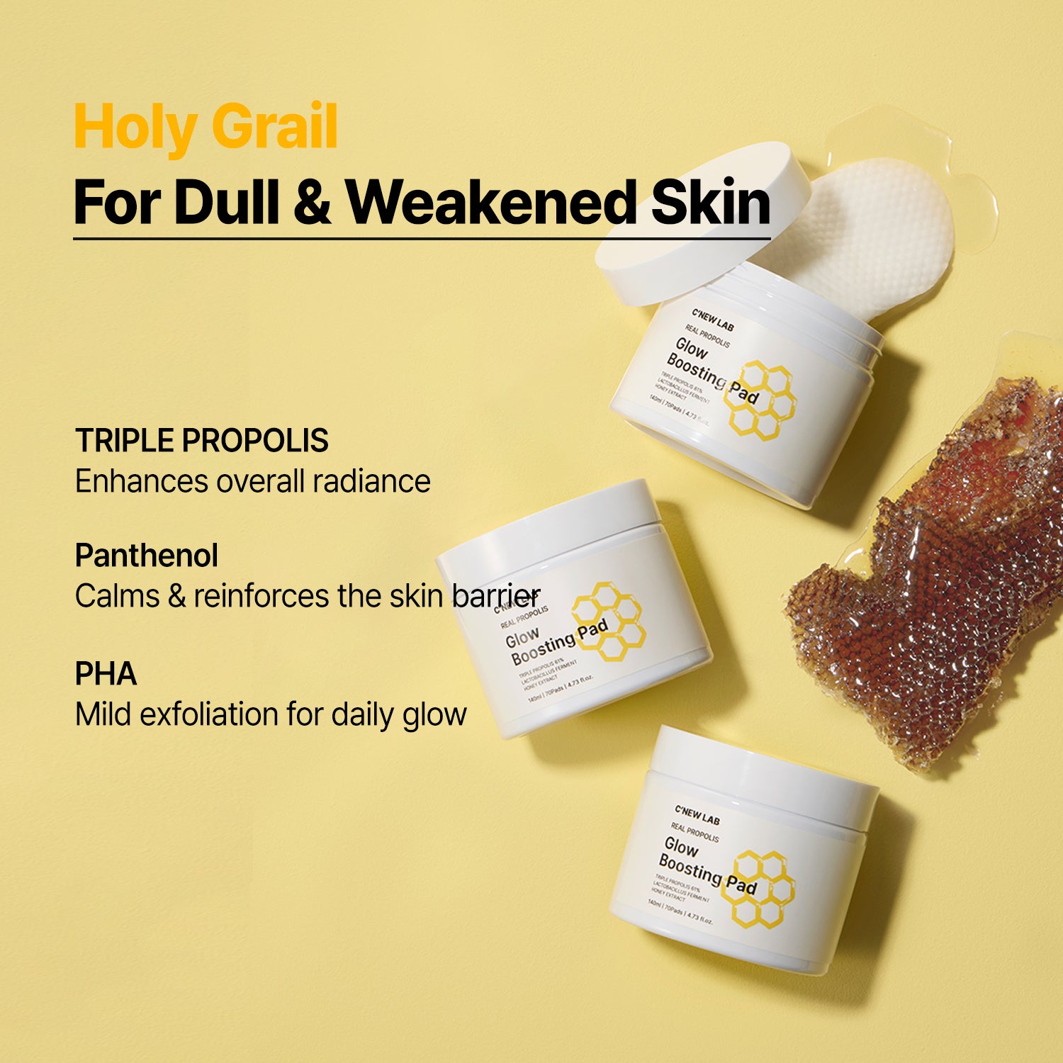 Real Propolis Glow Boosting Pad