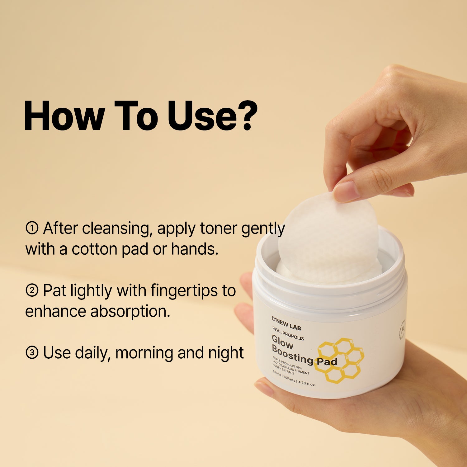 Real Propolis Glow Boosting Pad